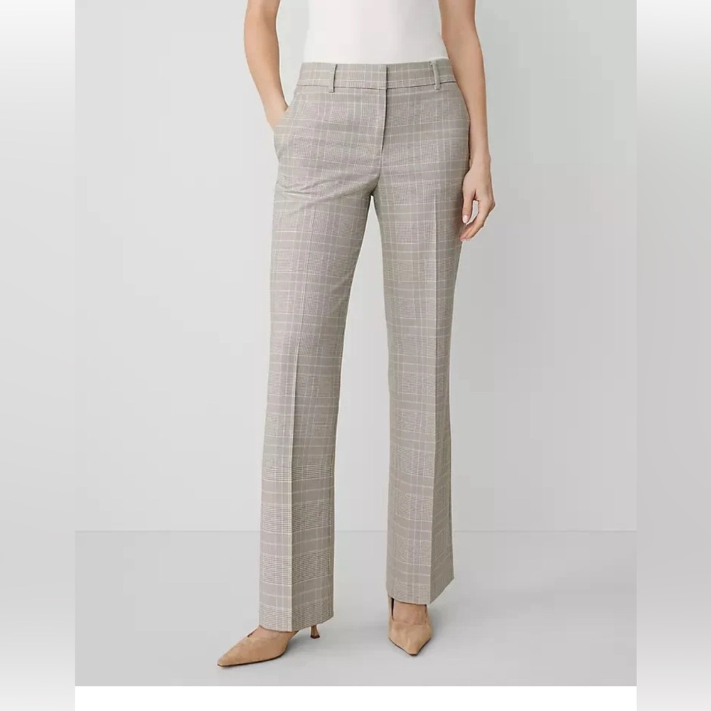 NEW $119 ANN TAYLOR The Jayne trouser pant in plaid size 16P